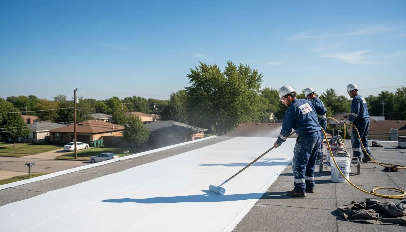 Commercial roof coating in Royalton, IL near me